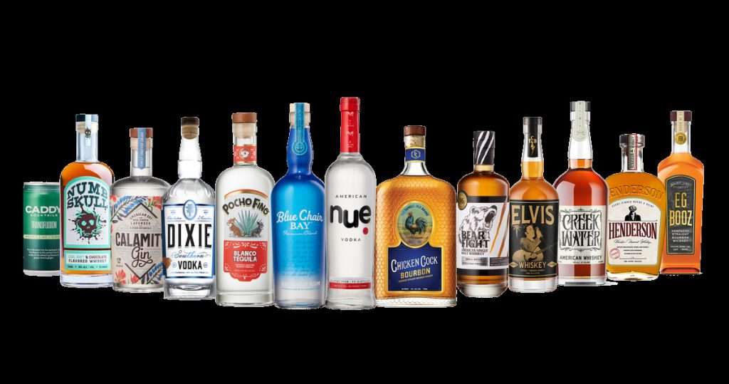 Next Century Spirits Spirit Line - Next Century Spirits Acquires Grain & Barrel Spirits Portfolio Including Chicken Cock Whiskey - Photo credit: Next Century Brands